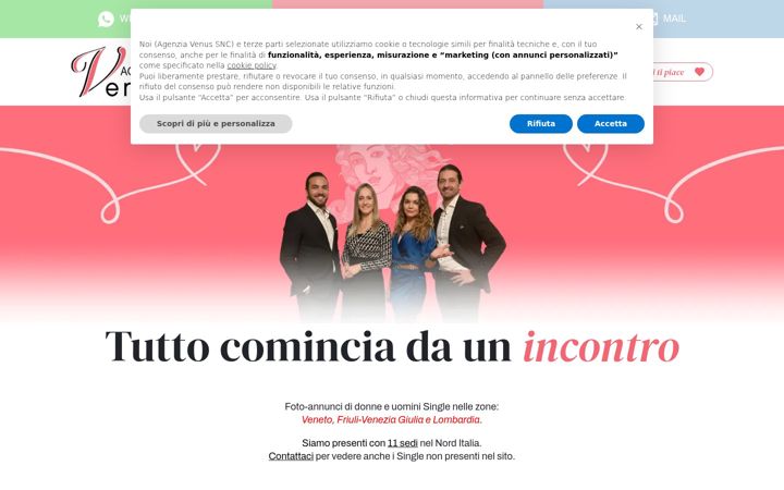 Screenshot of agenziavenus.it