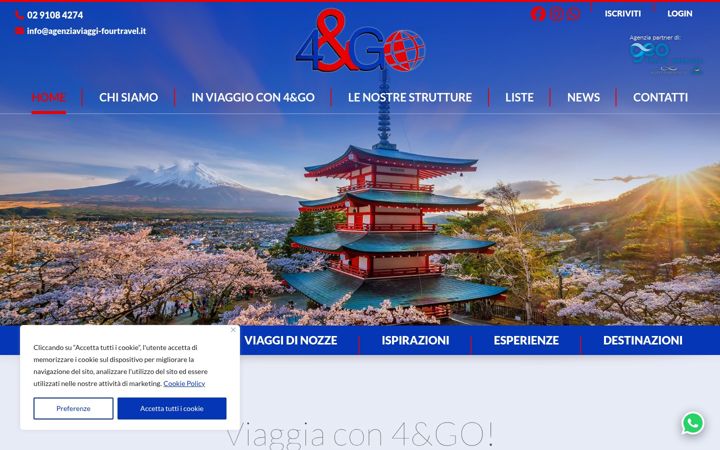 Screenshot di agenziaviaggi-fourtravel.it