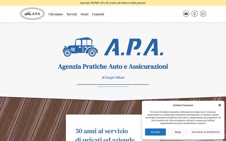 Screenshot of agenziavillani.it