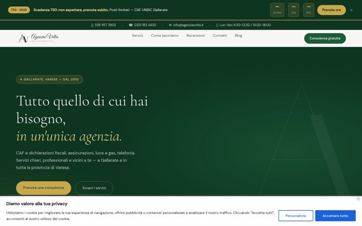 Zrzut ekranu agenziavolta.it