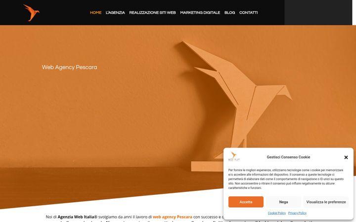 Screenshot of agenziawebitalia.eu