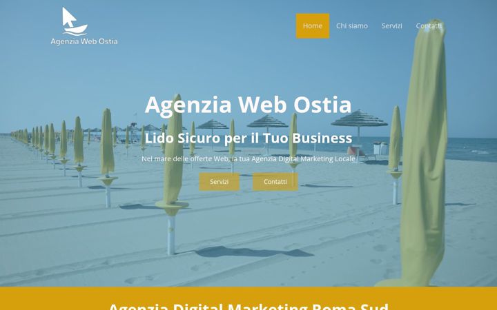 Screenshot of agenziawebostia.it