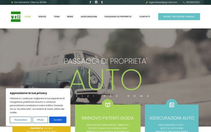 Screenshot of agenziawell.it