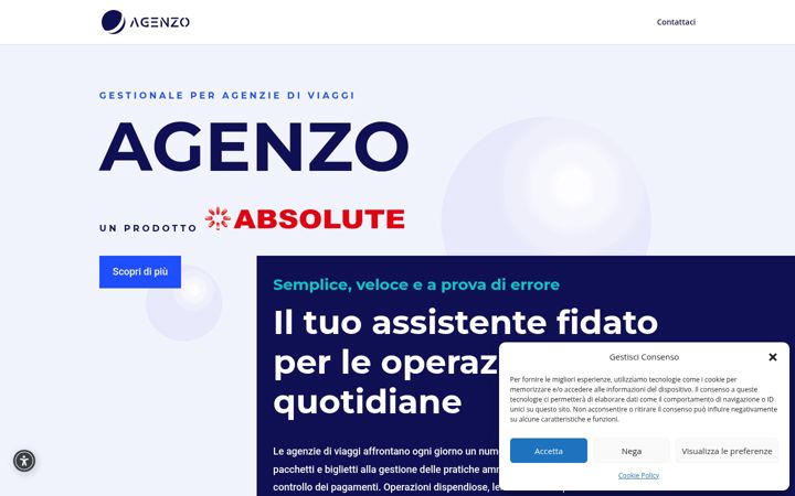 Screenshot of agenzo.it