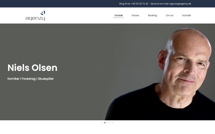 Screenshot of agenzy.dk