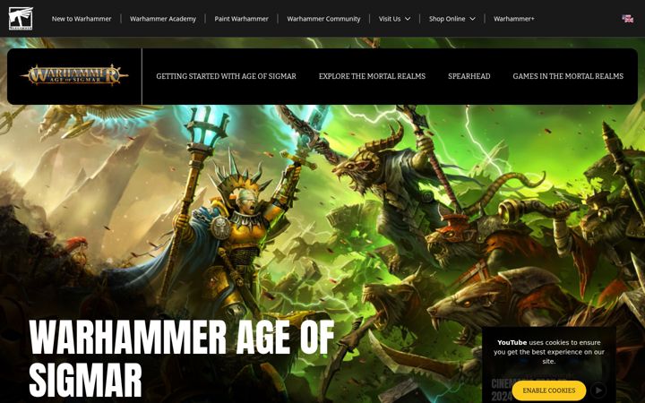 Screenshot of ageofsigmar.com