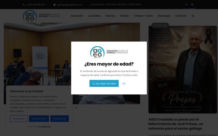 Screenshot di ageogalicia.com