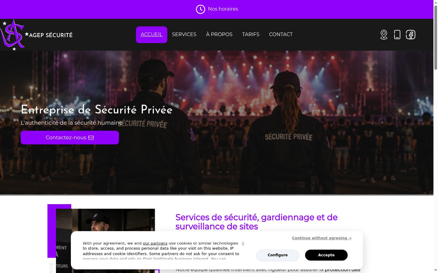 Screenshot tal-banner tal-kunsens muri qabel kwalunkwe interazzjoni