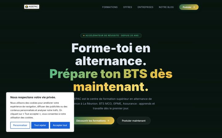 Screenshot ta' agepac.fr