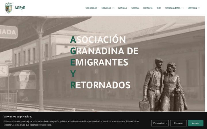 Snímek obrazovky ager-granada.es
