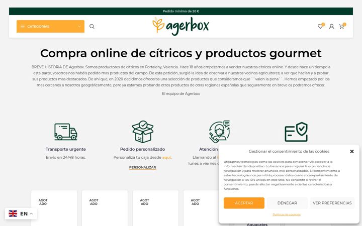 Skærmbillede af agerbox.com