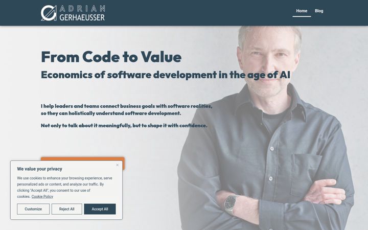Screenshot of agerhaeusser.com