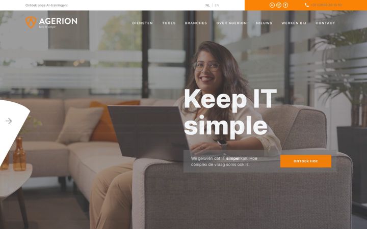 Screenshot of agerion.nl