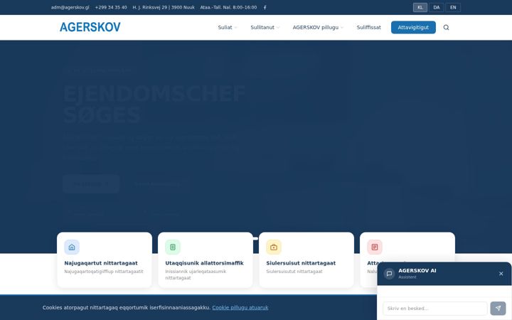 Screenshot of agerskov.gl