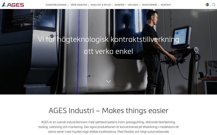 Skærmbillede af ages.se