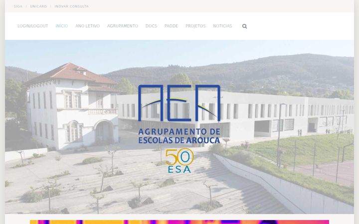 Screenshot of agesc-arouca.pt
