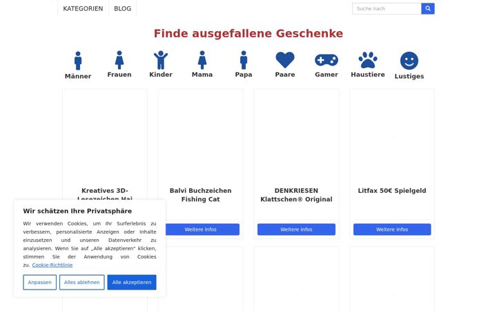 Screenshot of ageschenke.com
