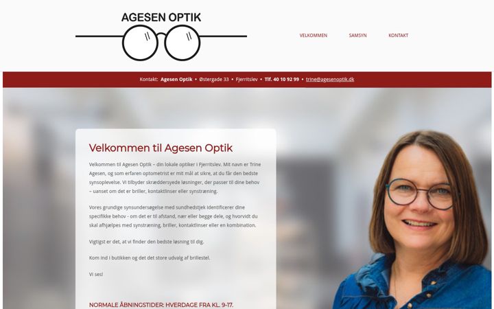 Screenshot of agesenoptik.dk