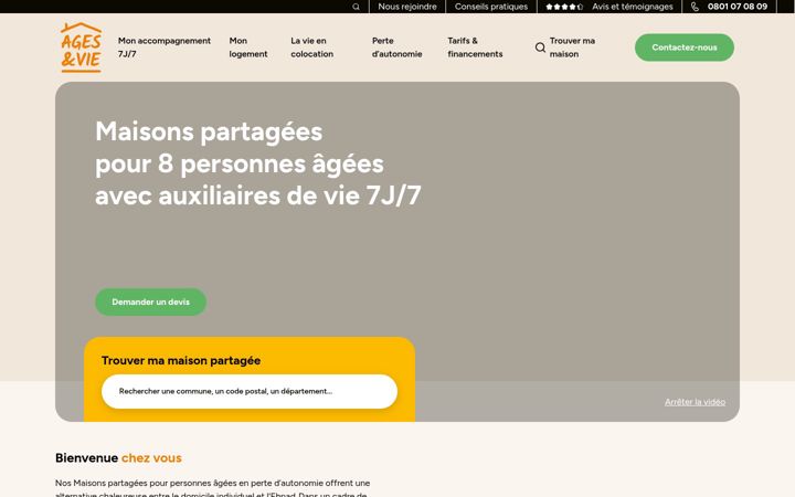 Screenshot of agesetvie.com