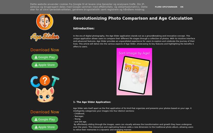 Screenshot of ageslider.com