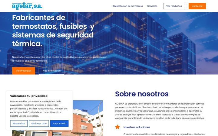 Ekraanipilt saidist agetar.es