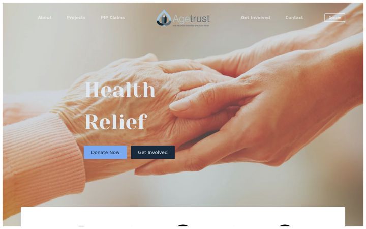 Screenshot of agetrust.co.uk