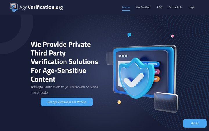 Screenshot of ageverification.org