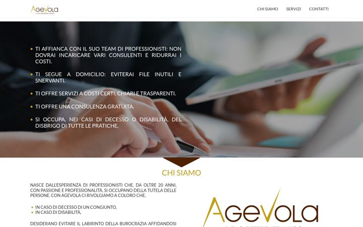 Screenshot of agevola.info