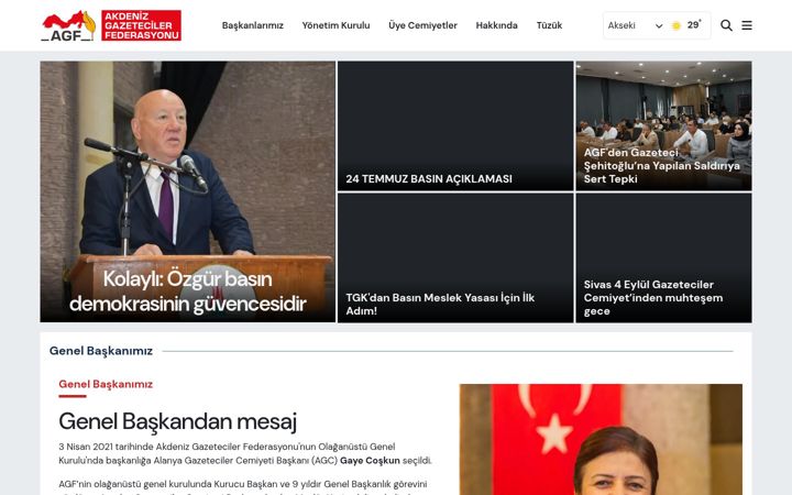 Snímek obrazovky agf.org.tr
