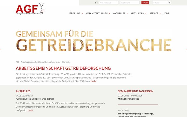 Captura de ecrã de agfdt.de