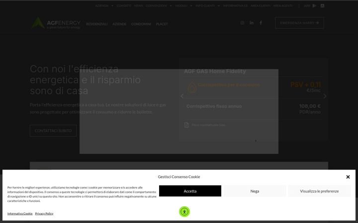 Screenshot of agfenergy.it
