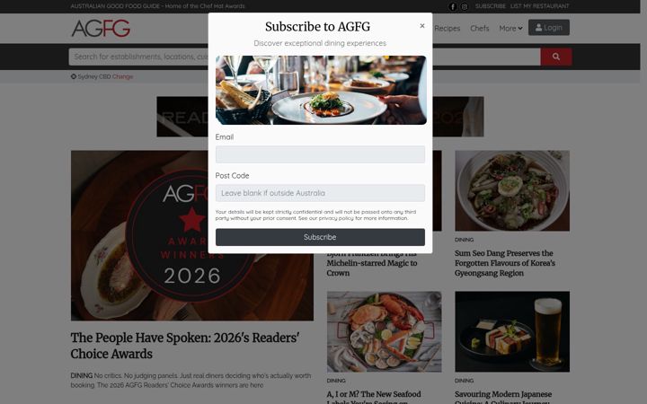 Screenshot di agfg.com.au