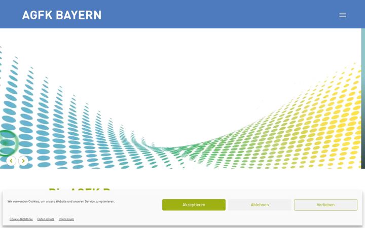 Screenshot of agfk-bayern.de