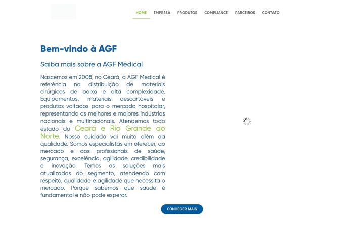Screenshot of agfmedical.com.br