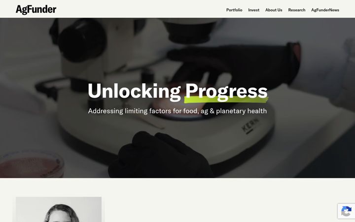 Screenshot von agfunder.com