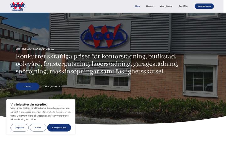 Screenshot of agga.se