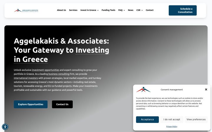 Skjermbilde av aggelakakis.gr