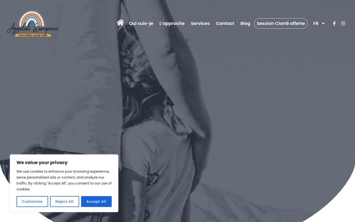 Screenshot of aggelikikampouri.com