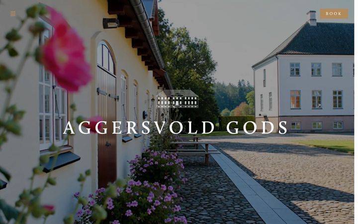 Screenshot von aggersvoldgods.dk