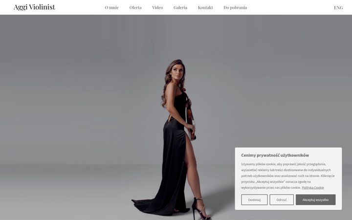 Screenshot of aggi-violinist.com