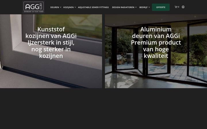 Screenshot von aggi.nl