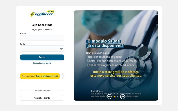 Screenshot of aggilizador.com.br