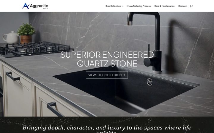 Screenshot of aggranitequartz.com
