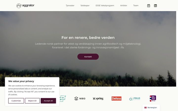 Screenshot von aggrator.com