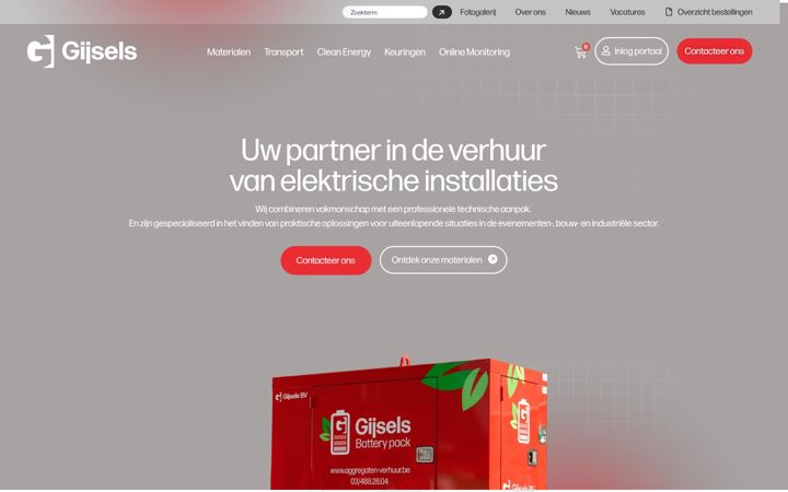 Screenshot of aggregaten-verhuur.be
