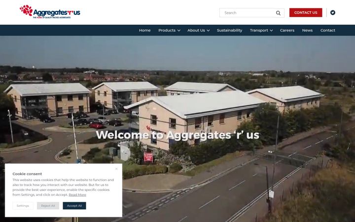 Screenshot von aggregatesrus.co.uk