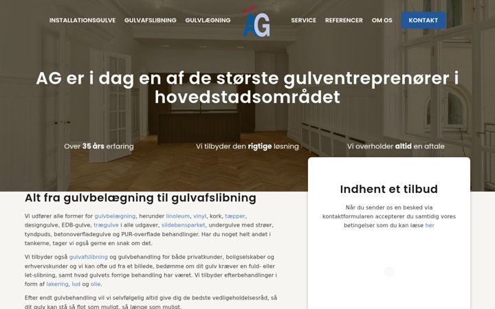 Screenshot of aggulve.dk