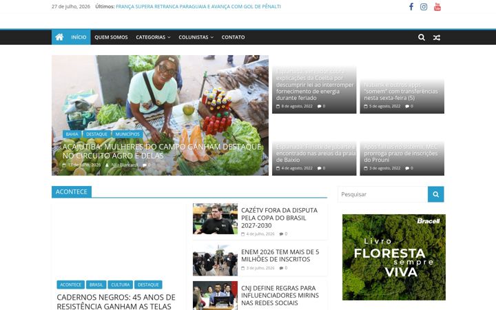 Screenshot του aghoranews.com.br