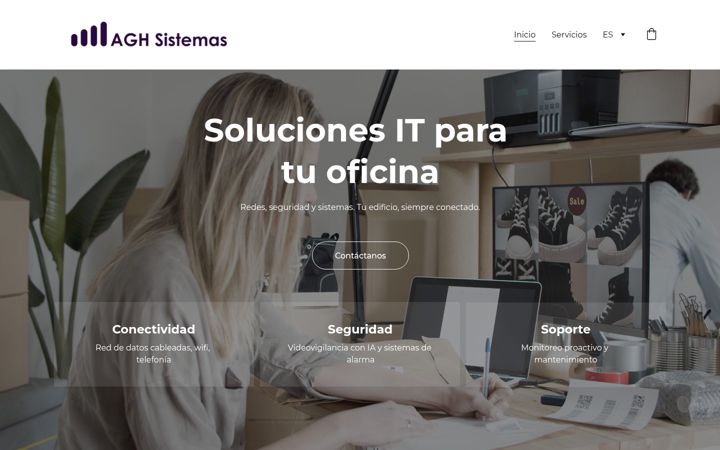 Screenshot of aghsistemas.com