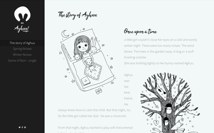 Screenshot of aghuumusic.com